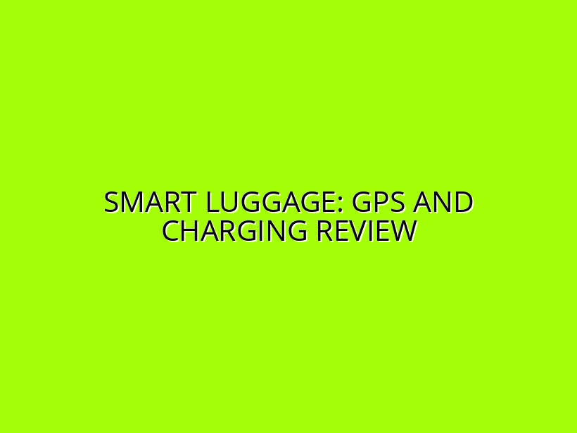 In-Depth Review of Smart Luggage with GPS and USB Charging Features