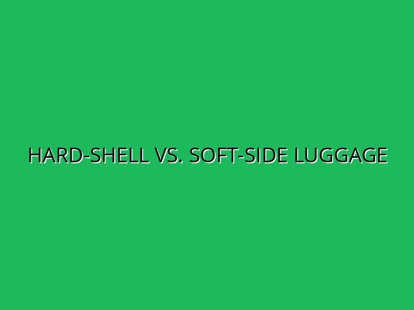 Comprehensive Comparison of Hard-Shell vs. Soft-Side Luggage: Pros and Cons