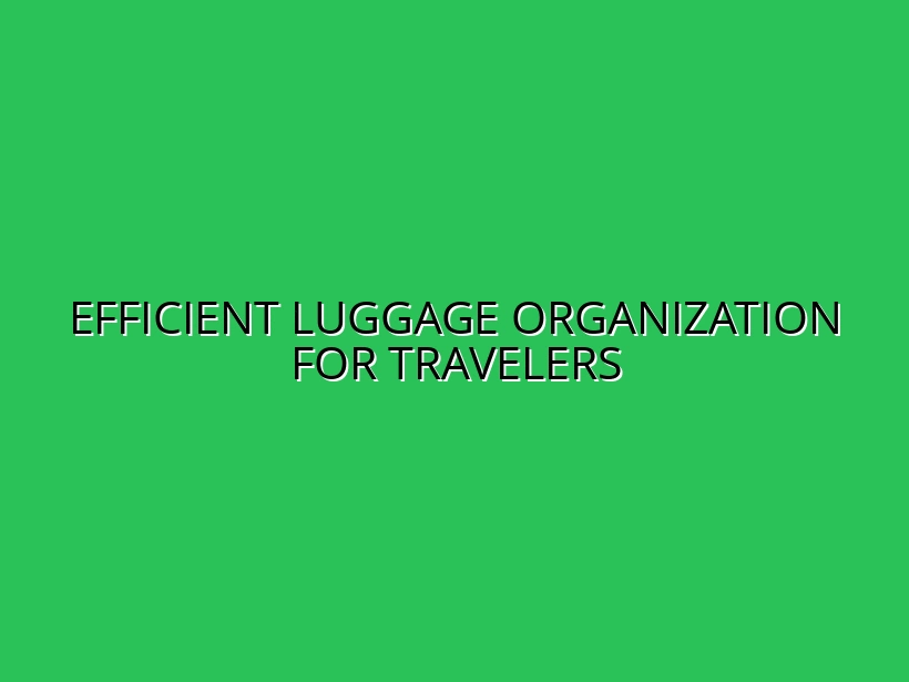How to Organize Your Luggage for Multi-Activity Travel Trips